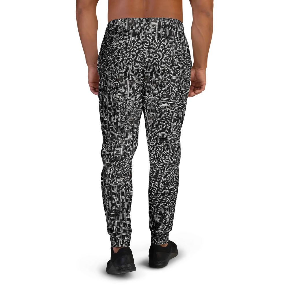 Noir Matrix on Men's Joggers — Back