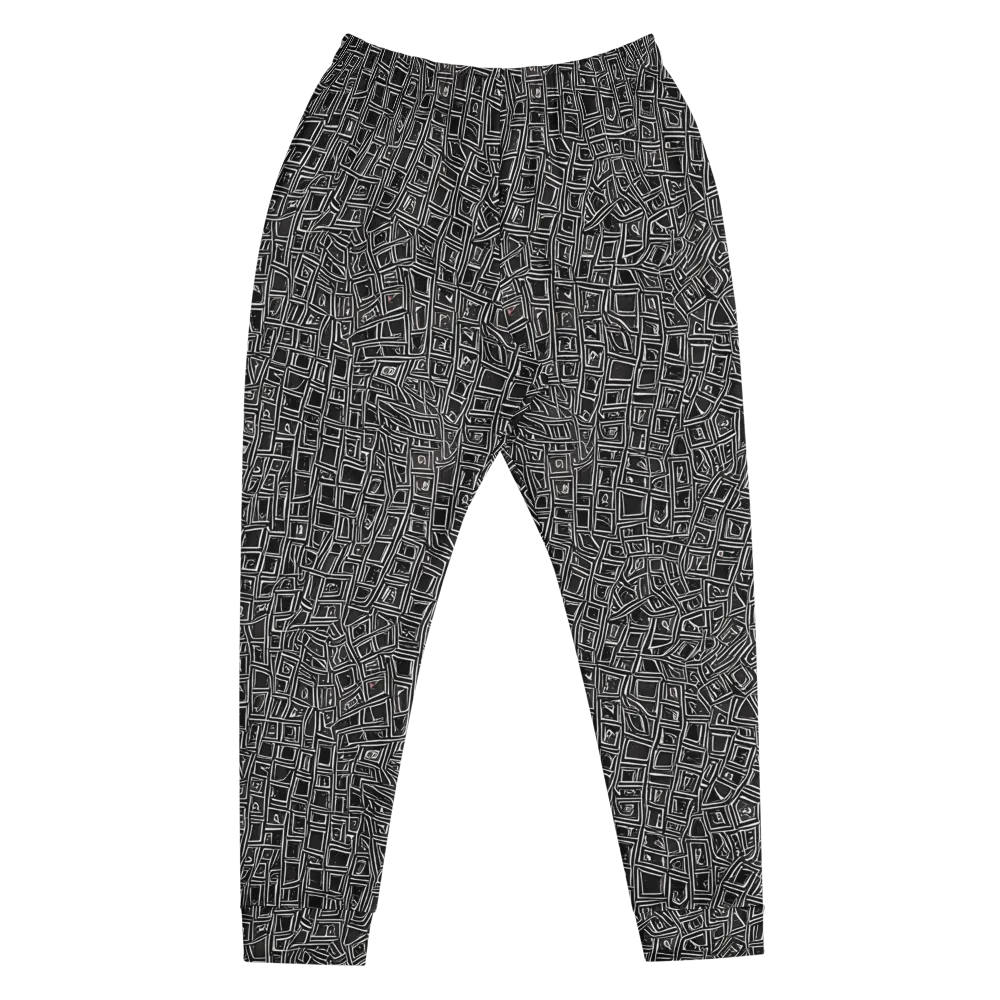 Noir Matrix on Men's Joggers — Front