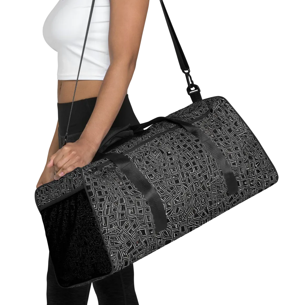 Noir Matrix on Duffle Bag — Front
