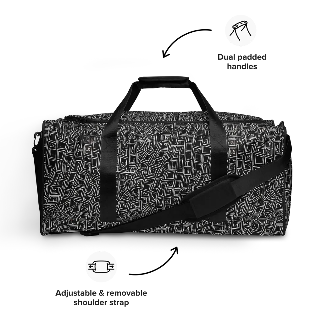 Noir Matrix on Duffle Bag — Front