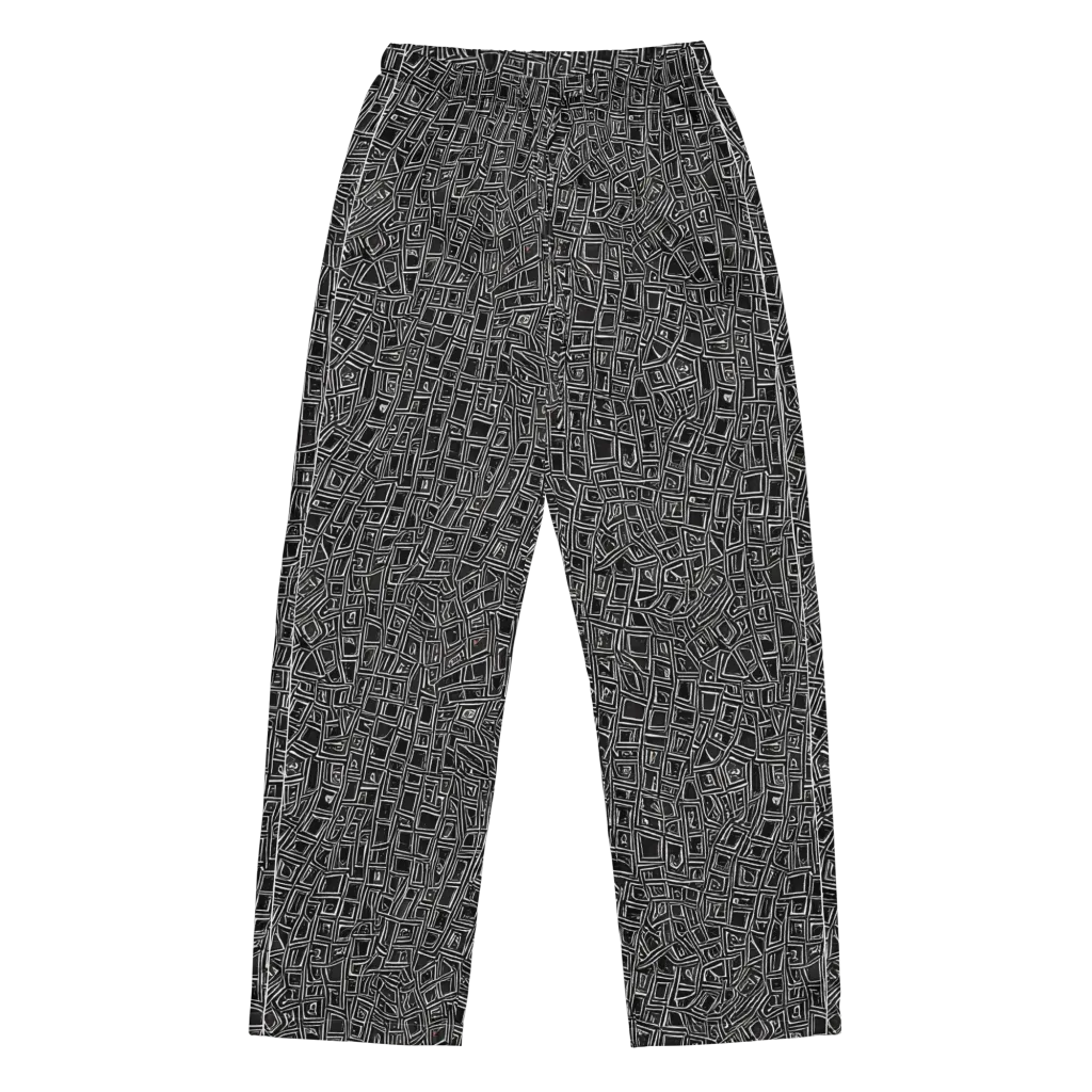 Noir Matrix on Women's Pajama Pants — Front