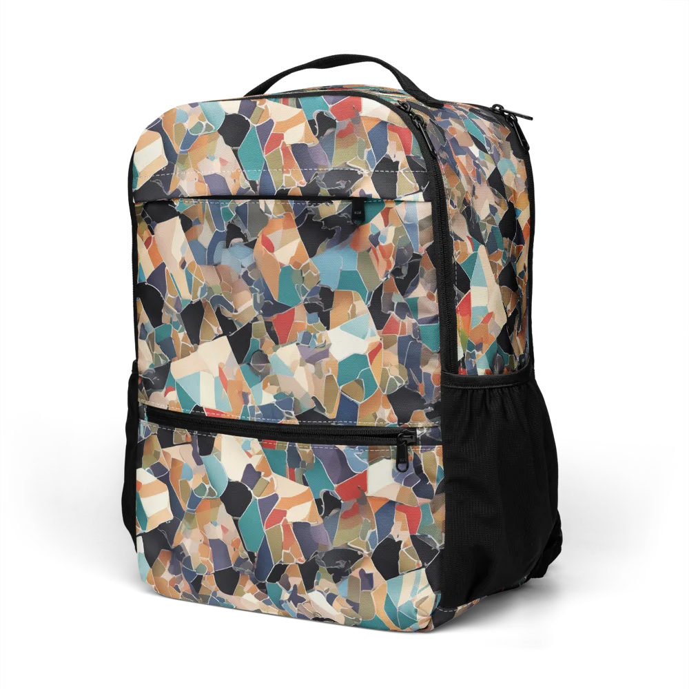 Shattered Riviera on Utility Backpack — Left Front