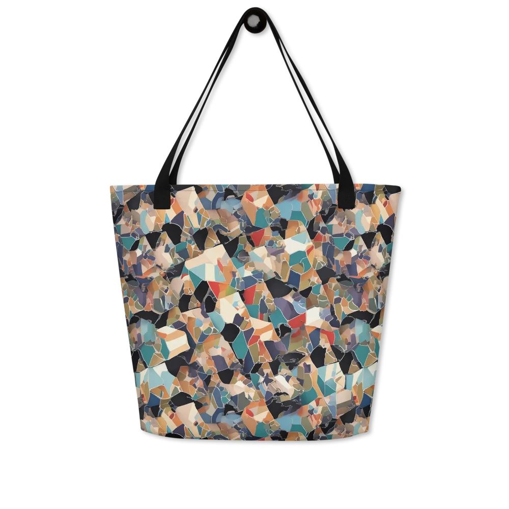 Shattered Riviera on Large Tote Bag W/ Pocket — Front