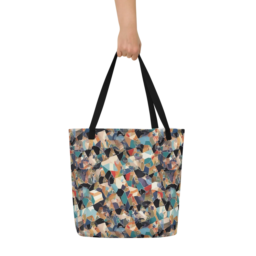 Shattered Riviera on Large Tote Bag W/ Pocket — Front
