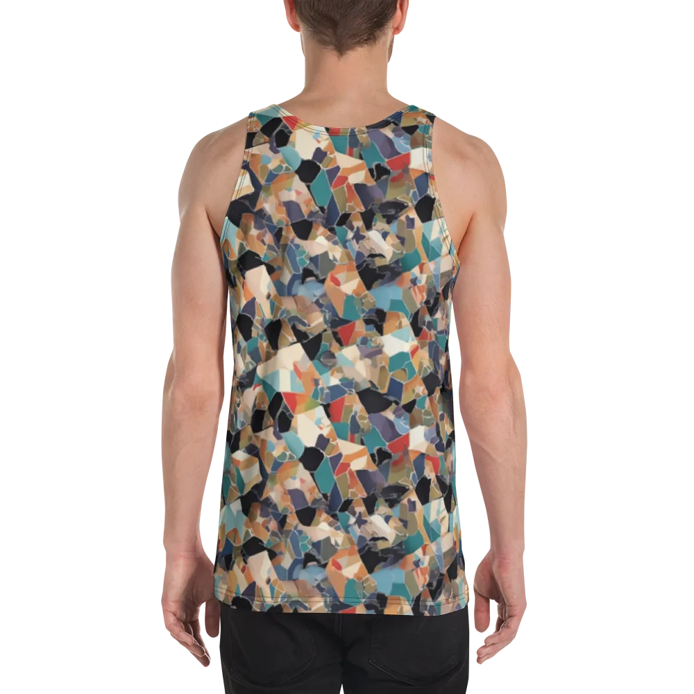 Shattered Riviera on Men's Tank Top — Back