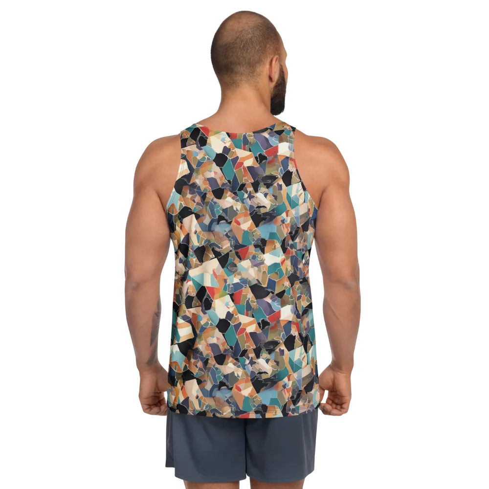 Shattered Riviera on Men's Tank Top — Back