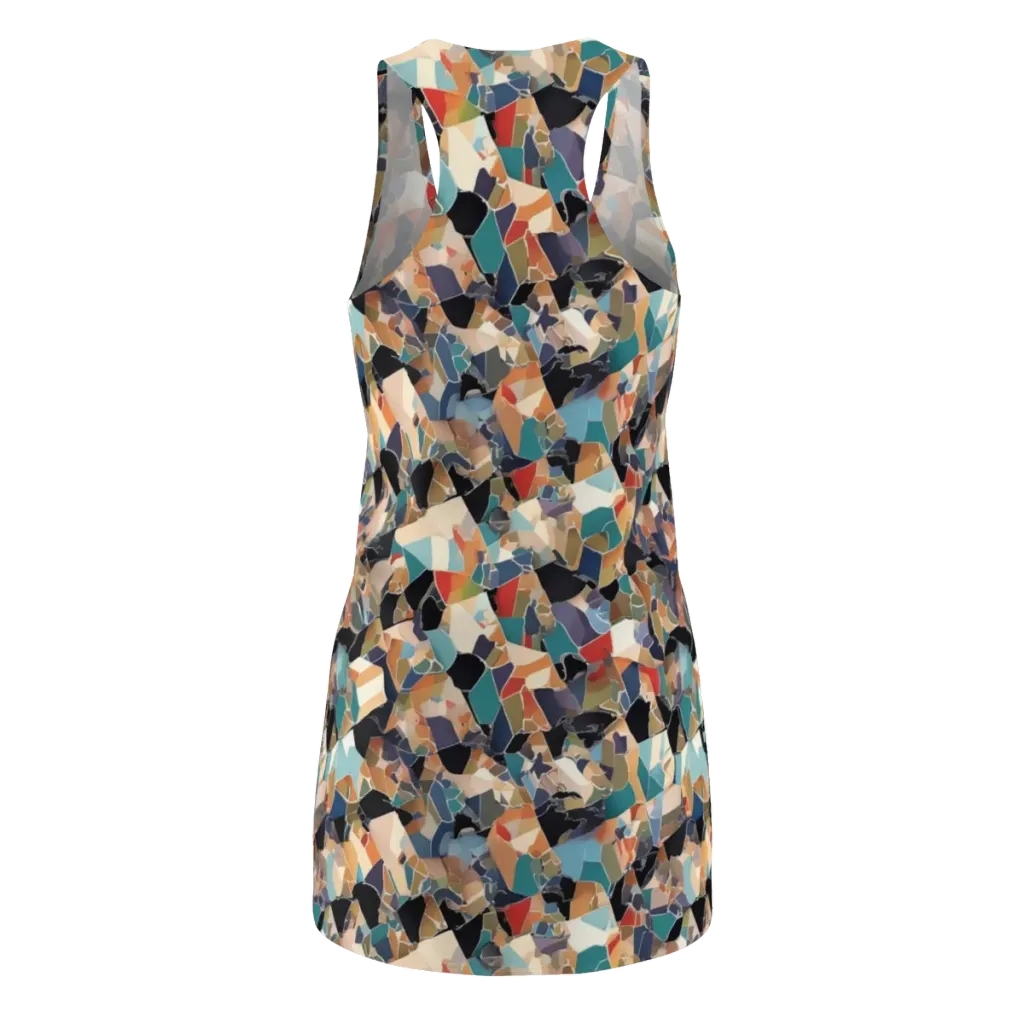 Shattered Riviera on Racerback Dress — Back