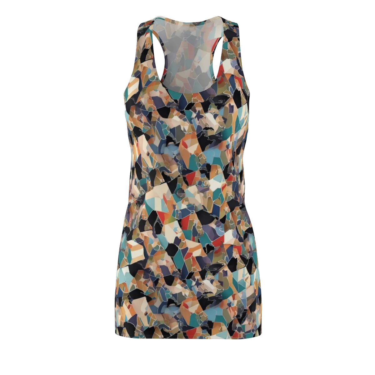 Shattered Riviera on Racerback Dress — Front