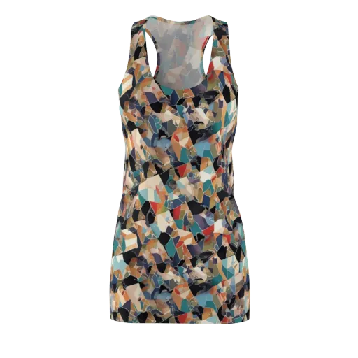 Shattered Riviera on a Racerback Dress