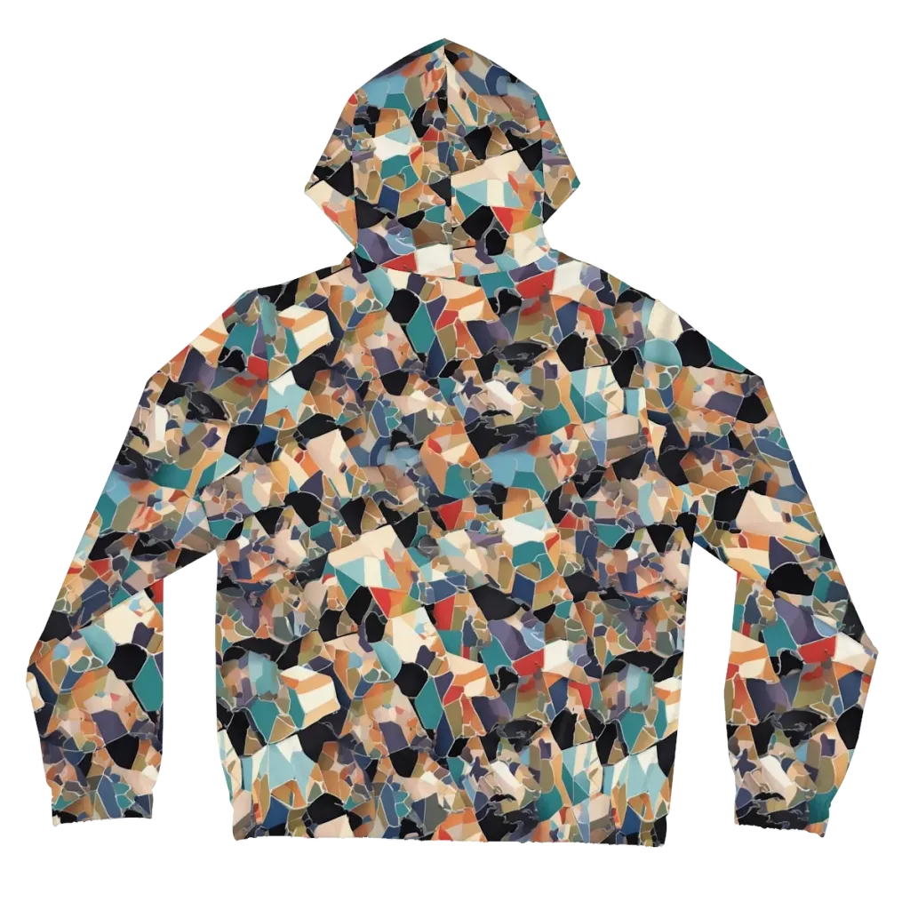 Shattered Riviera on Women's Full-Zip Hoodie — Back