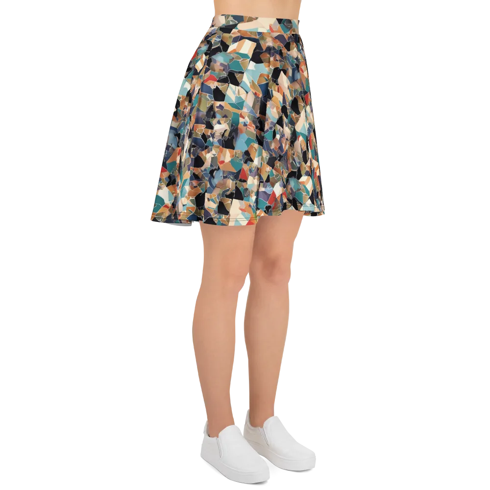 Shattered Riviera on Skater Skirt — Right