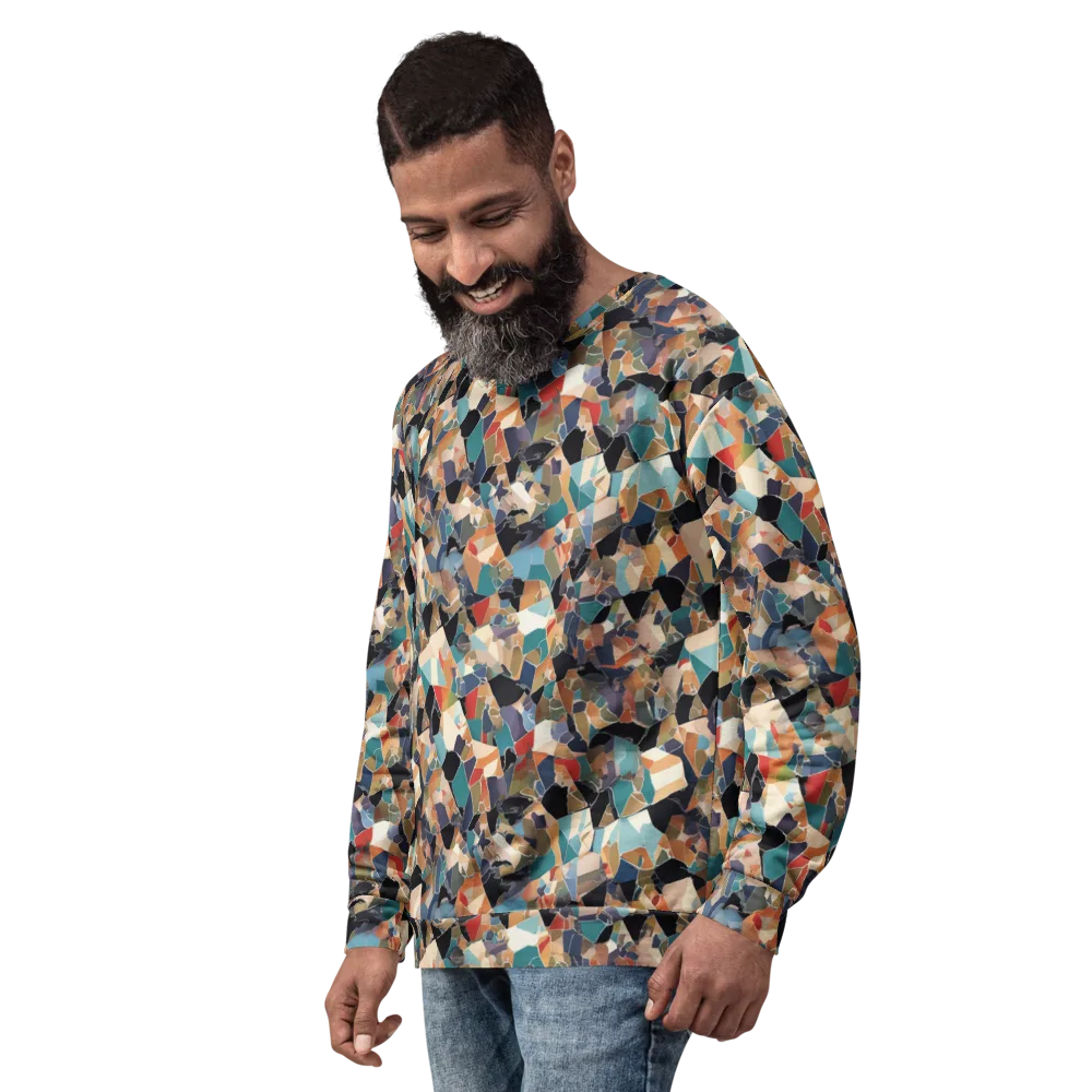 Shattered Riviera on Sweatshirt — Left Front