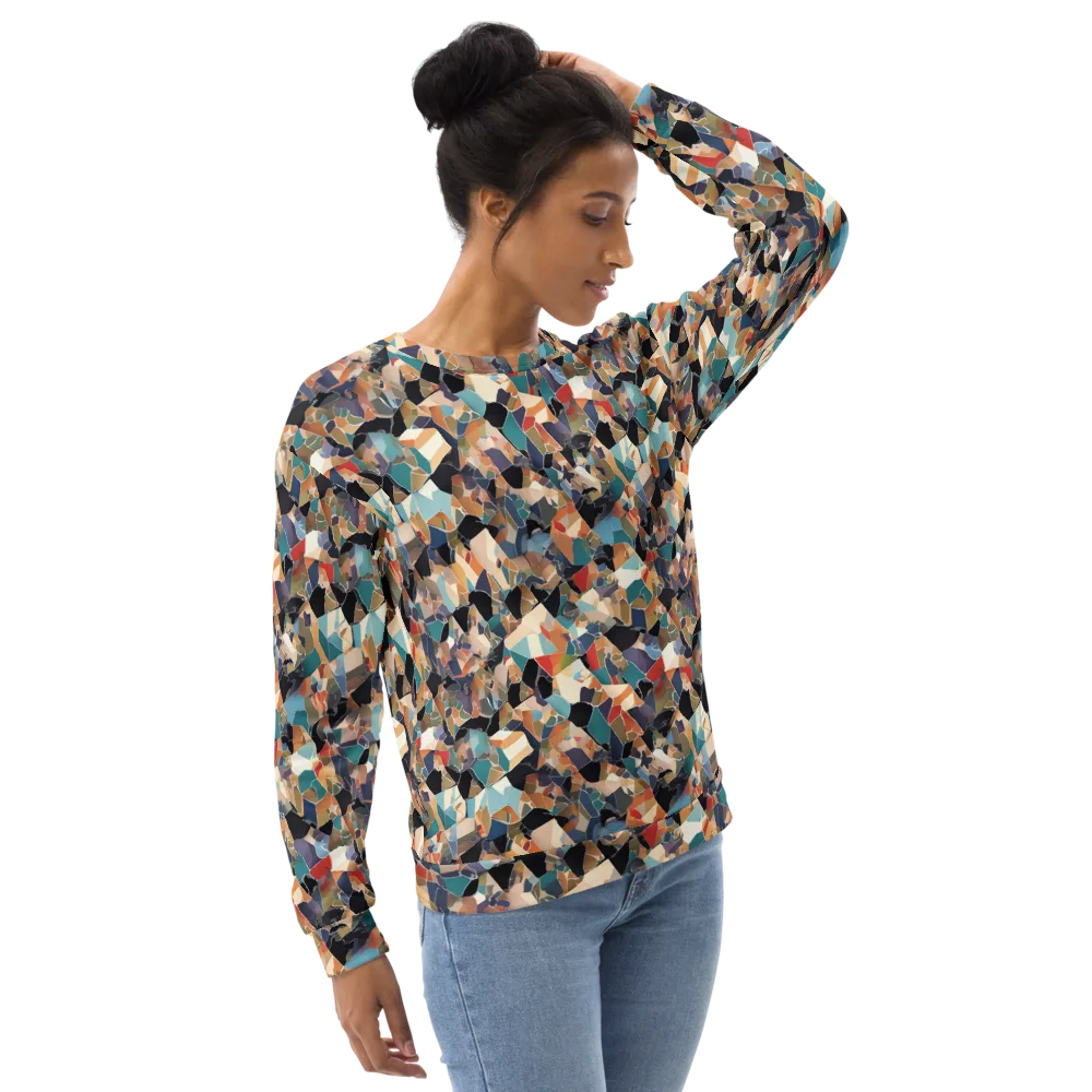 Shattered Riviera on Sweatshirt — Right Front