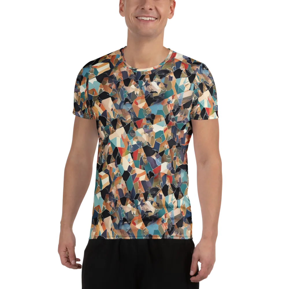 Shattered Riviera on Men's Athletic T-Shirt — Front