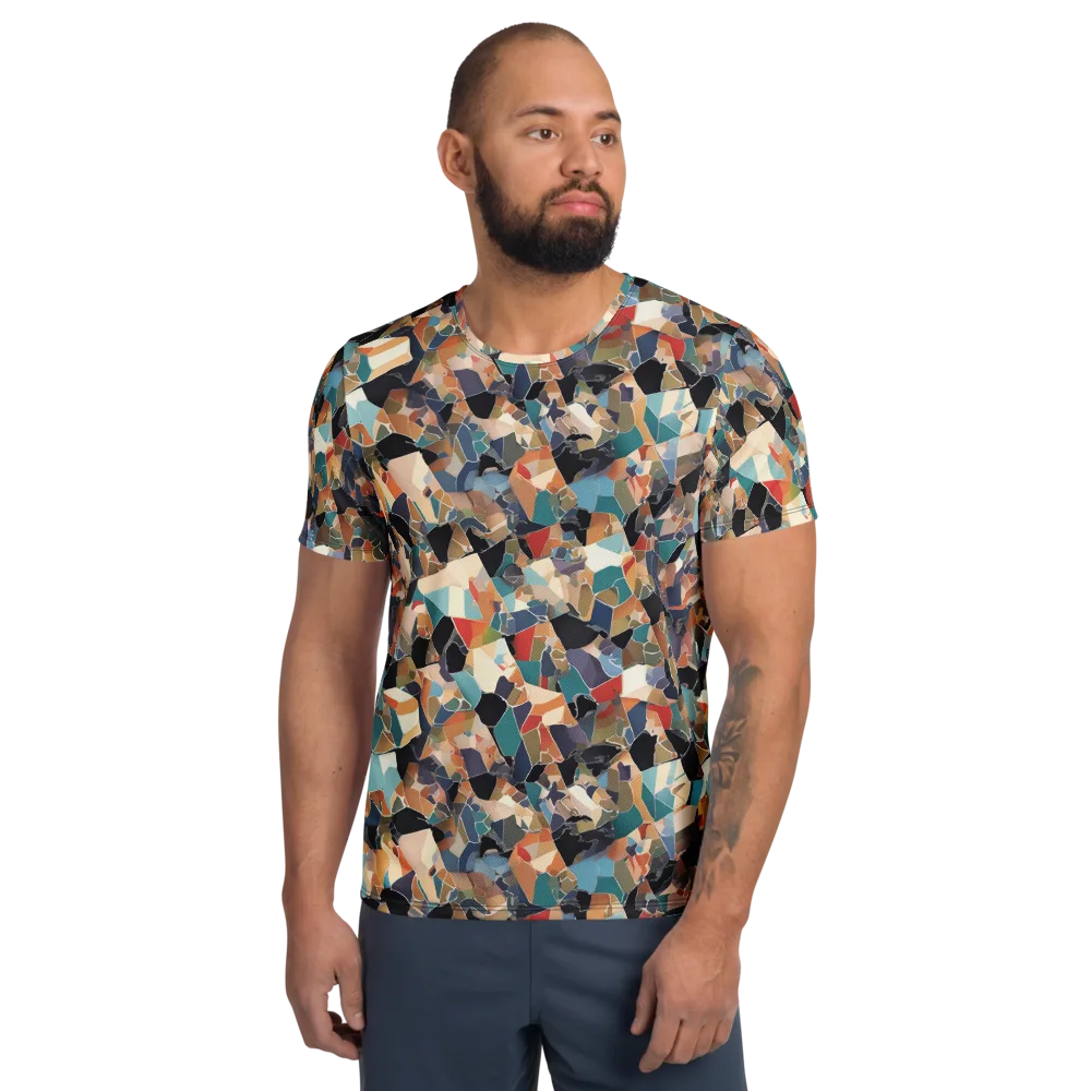 Shattered Riviera on Men's Athletic T-Shirt — Front