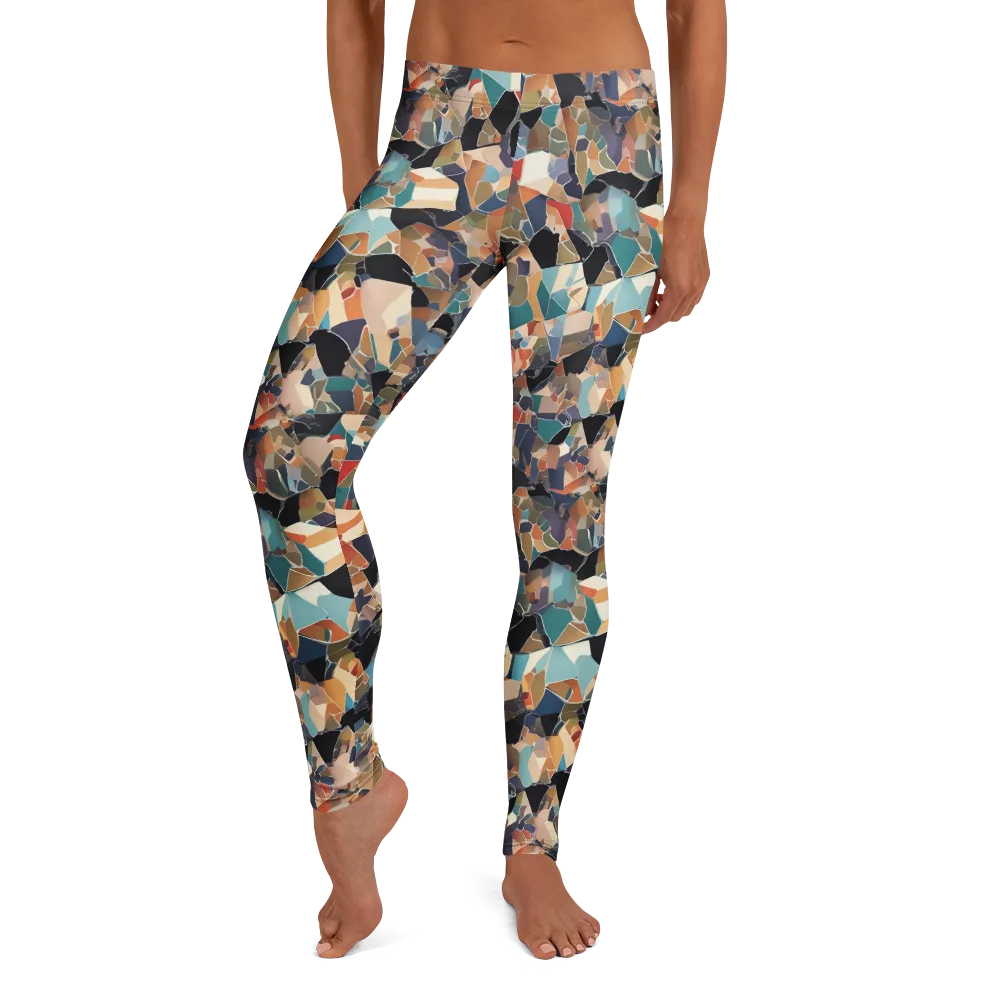 Shattered Riviera on Leggings — Front