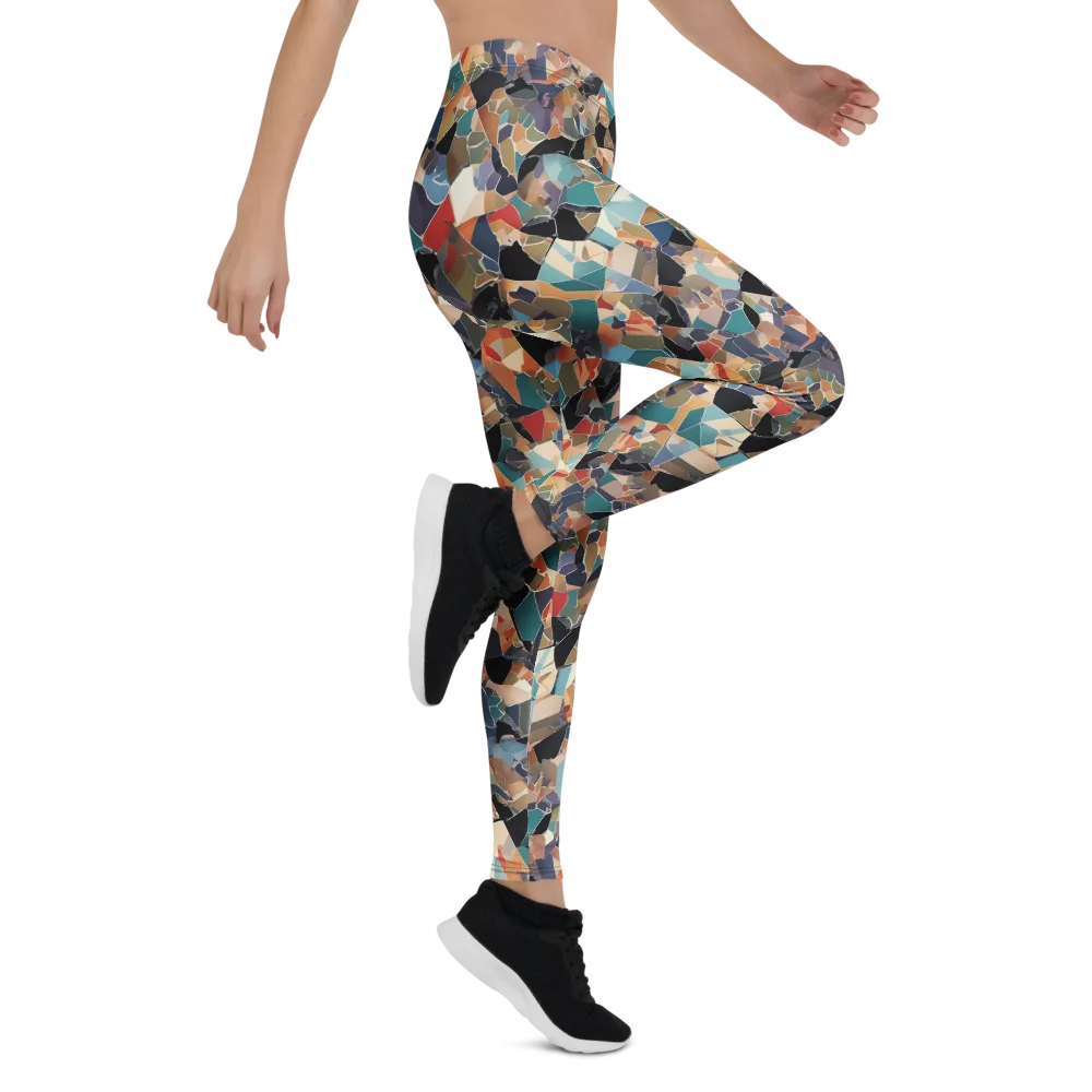 Shattered Riviera on Leggings — Right