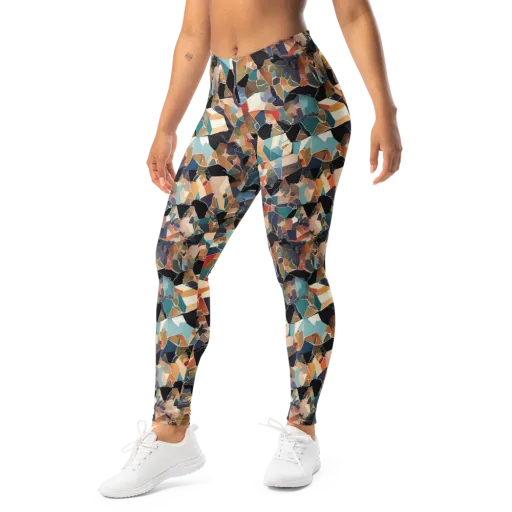 Shattered Riviera on a Leggings