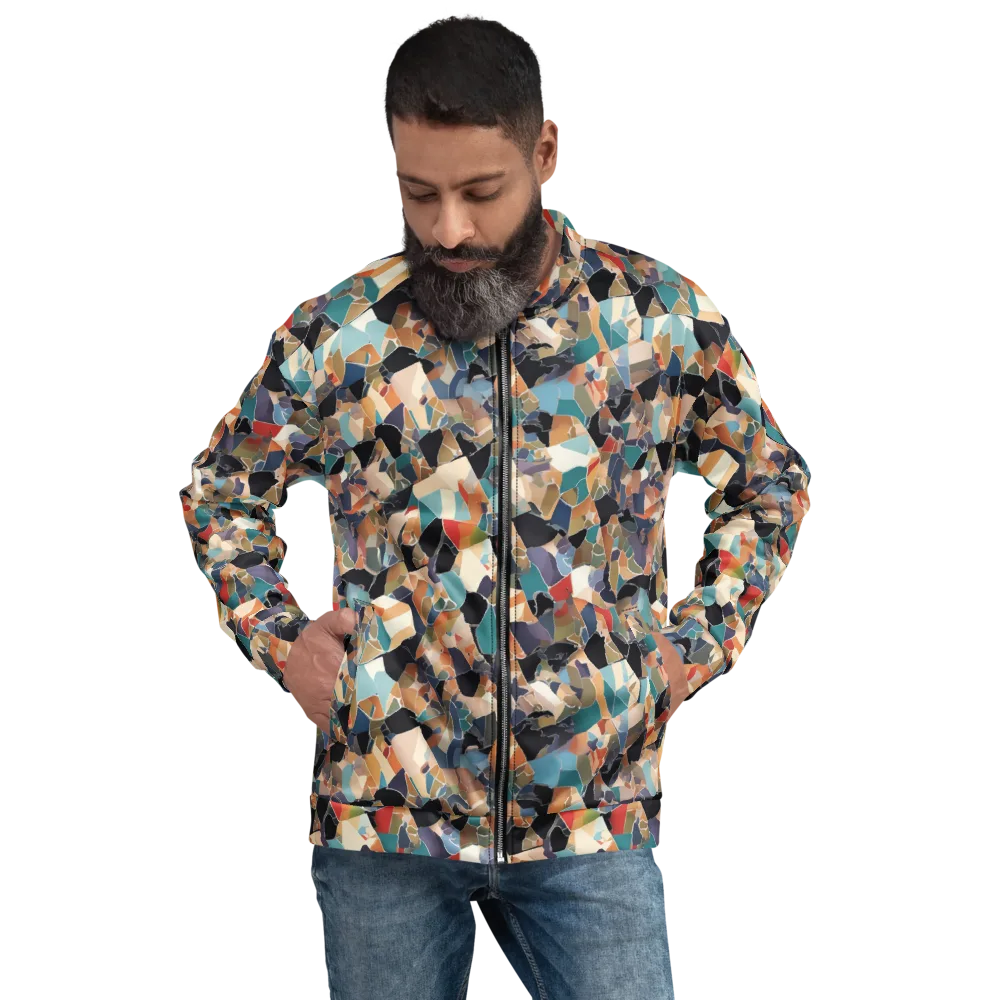 Shattered Riviera on Bomber Jacket — Front