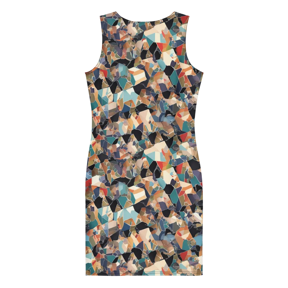 Shattered Riviera on Bodycon Dress — Back
