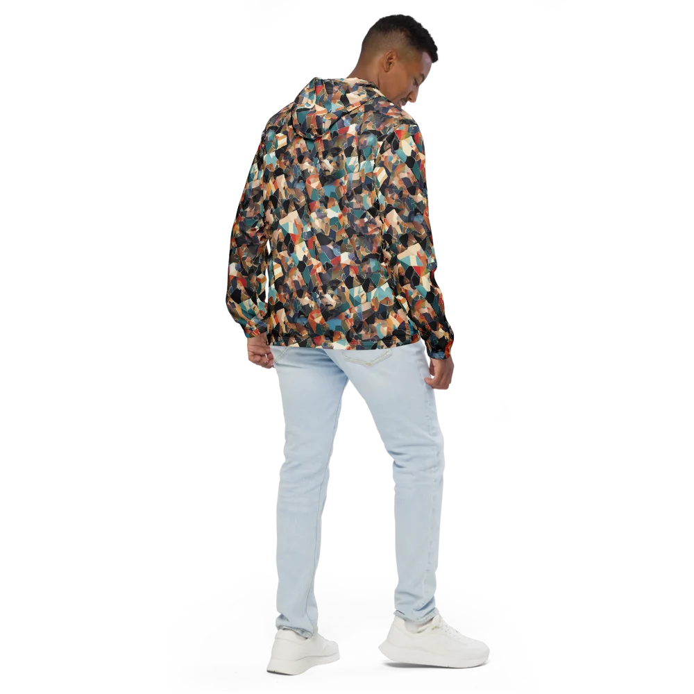 Shattered Riviera on Men's Windbreaker — Back