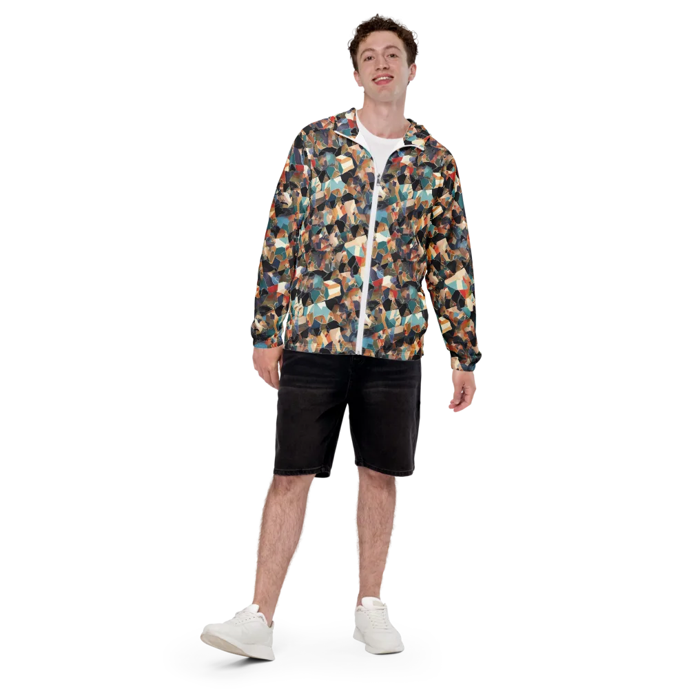 Shattered Riviera on Men's Windbreaker — Front