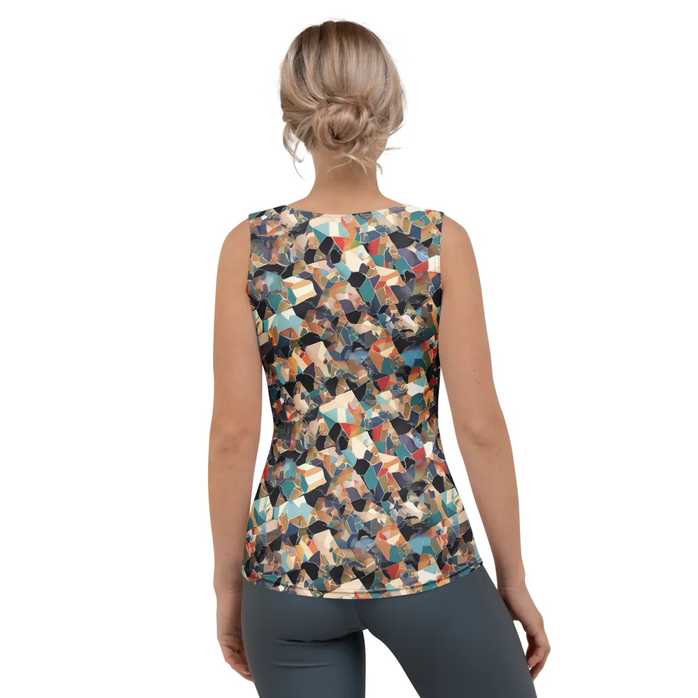 Shattered Riviera on Women's Tank Top — Back