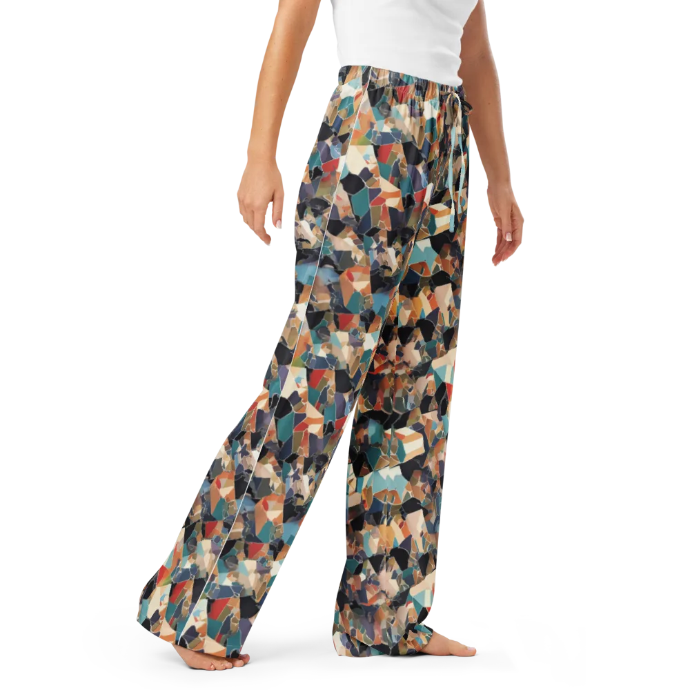Shattered Riviera on Women's Pajama Pants — Right Front