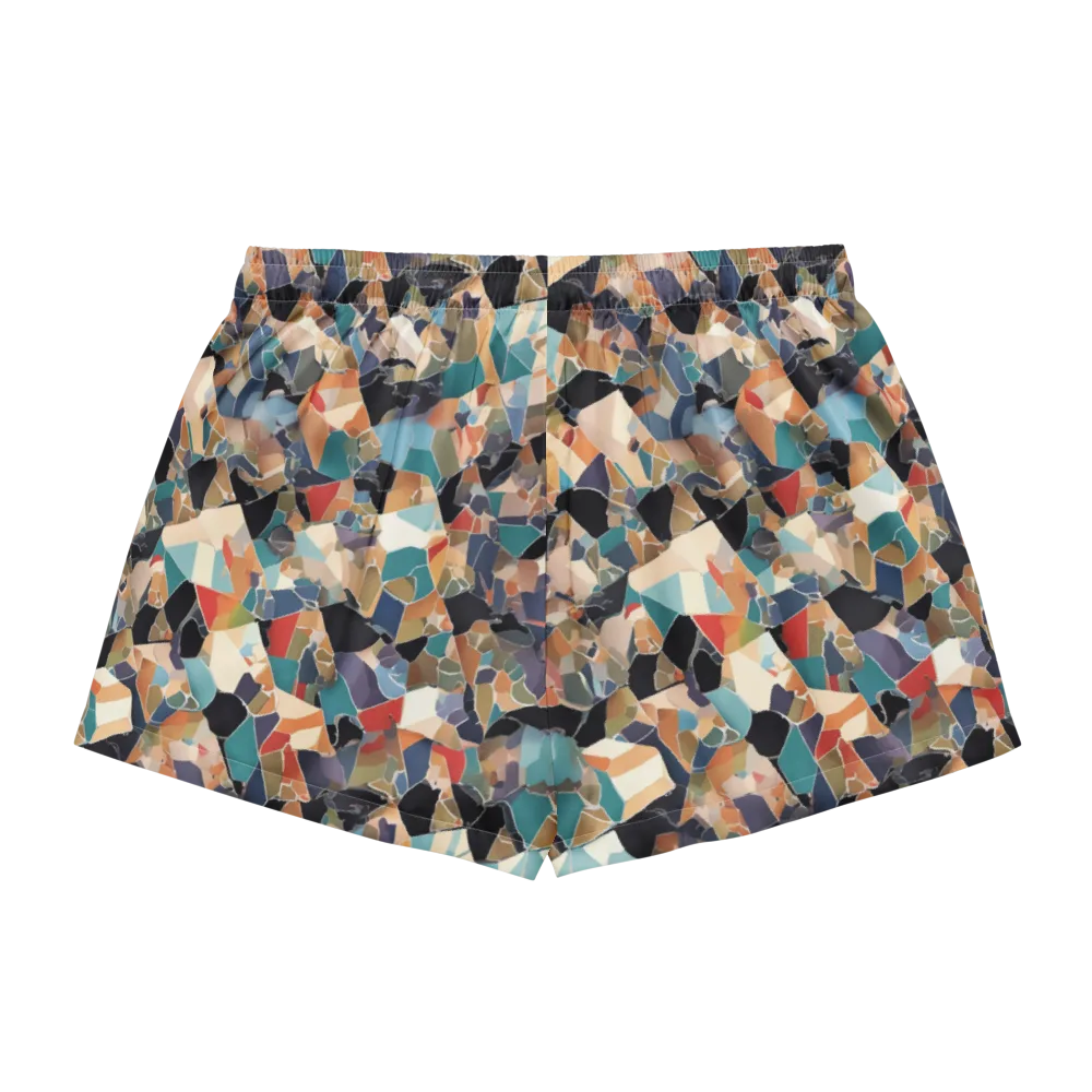 Shattered Riviera on Women's Pajama Shorts — Back