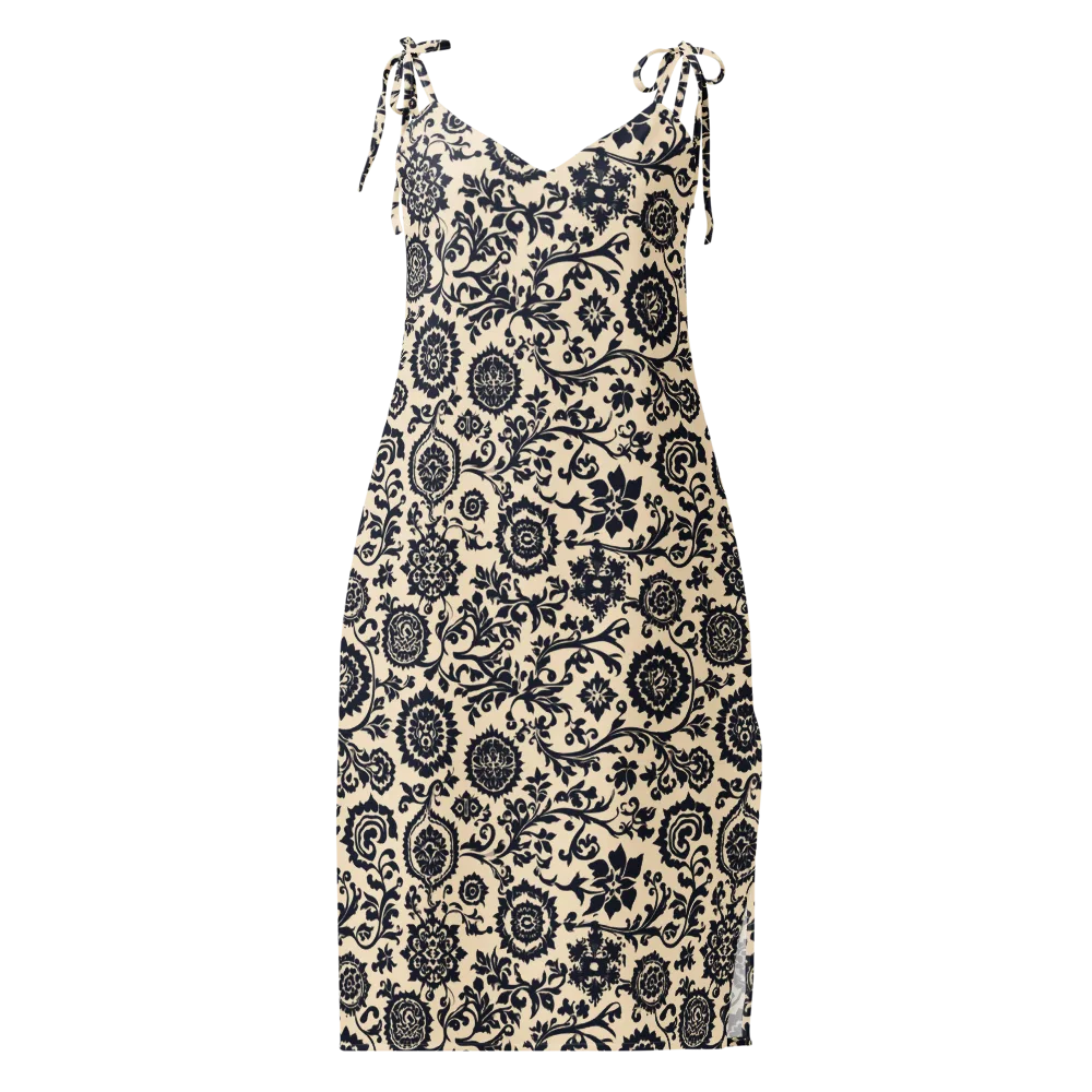 Nocturne Garland on Slip Dress — Front