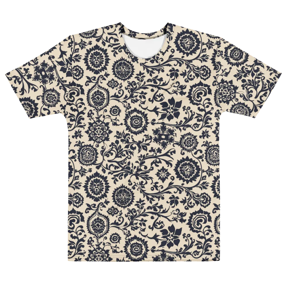 Nocturne Garland on Men's Cotton Crew Neck T-Shirt — Front