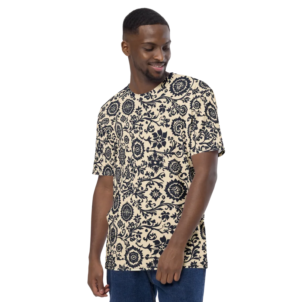 Nocturne Garland on Men's Crew Neck T-Shirt — Left