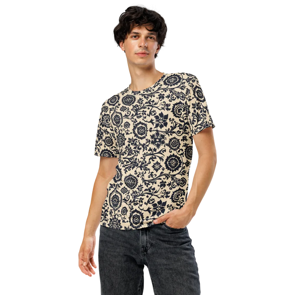 Nocturne Garland on Men's Crew Neck T-Shirt — Front