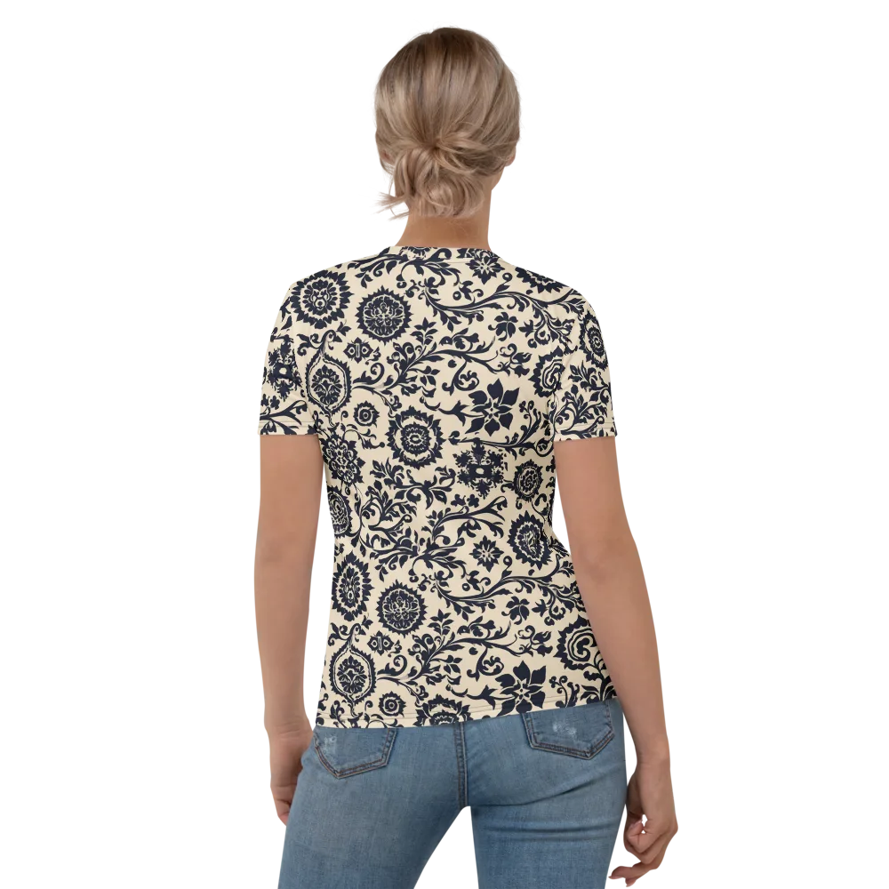 Nocturne Garland on Women's Crew Neck T-Shirt — Back