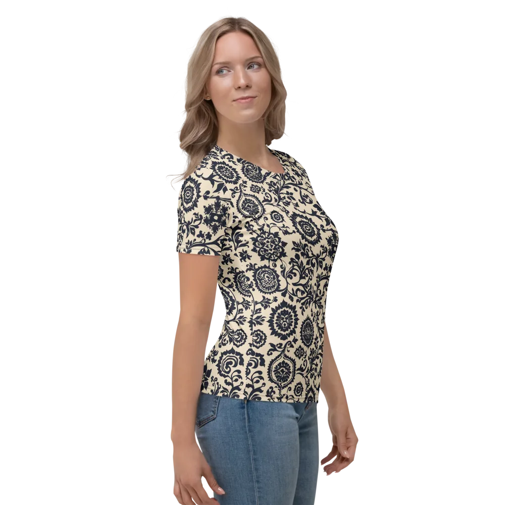 Nocturne Garland on Women's Crew Neck T-Shirt — Right