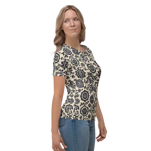 Nocturne Garland on a Women's Crew Neck T-Shirt