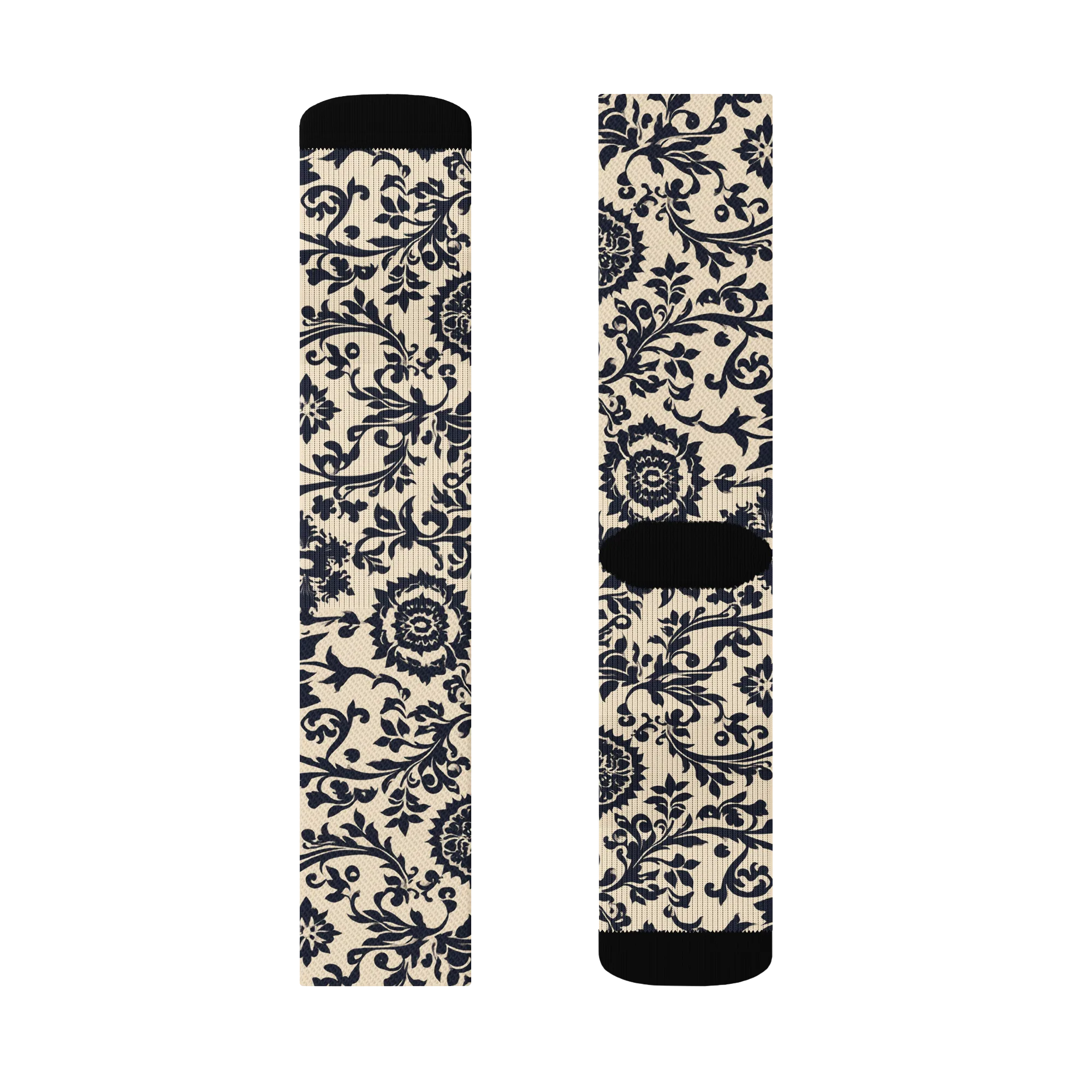Nocturne Garland on Socks — Left Sock