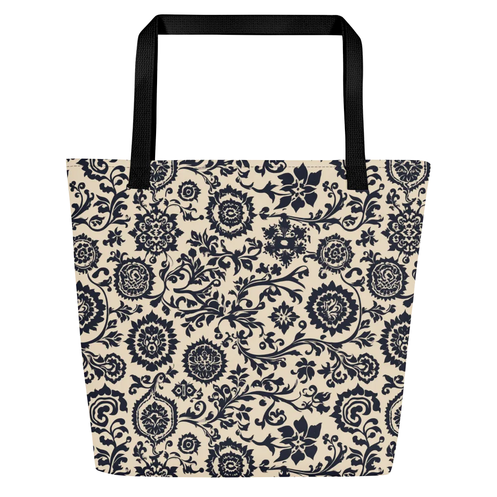 Nocturne Garland on Large Tote Bag W/ Pocket — Front