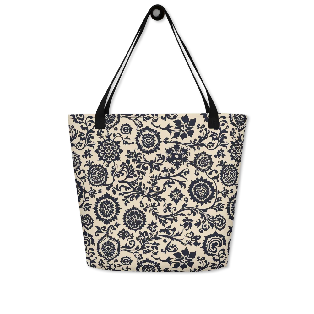 Nocturne Garland on Large Tote Bag W/ Pocket — Front