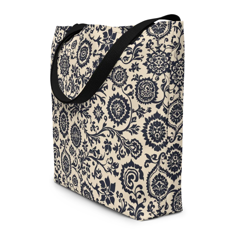 Nocturne Garland on Large Tote Bag W/ Pocket — Front