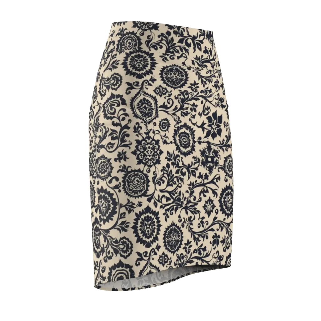 Nocturne Garland on Pencil Skirt — Front Side
