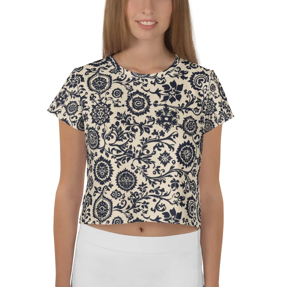 Nocturne Garland on Crop Tee — Front