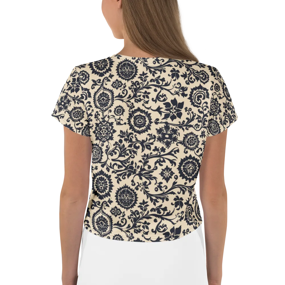 Nocturne Garland on Crop Tee — Back