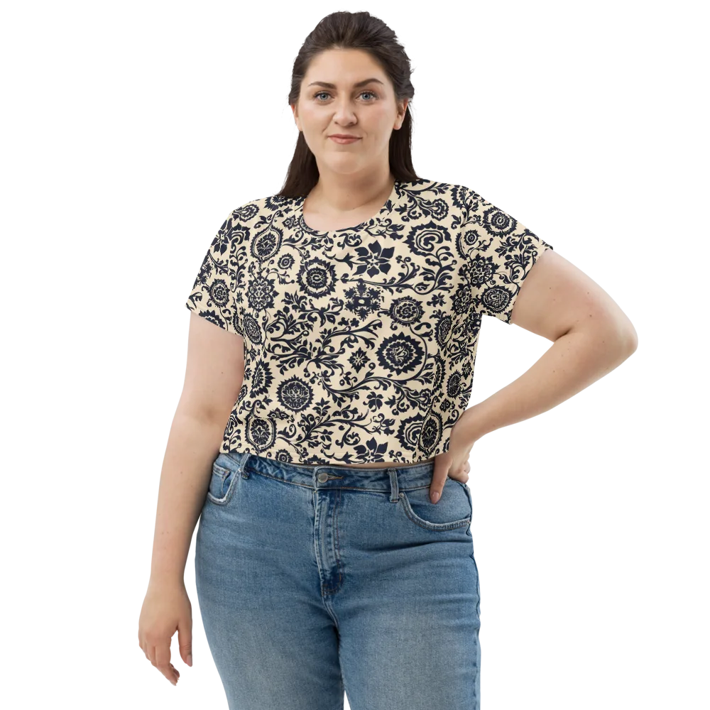 Nocturne Garland on Crop Tee — Front