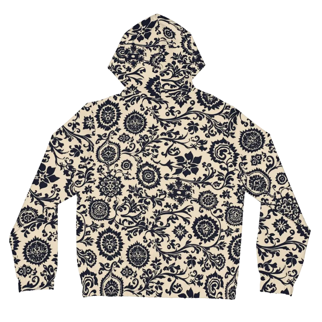Nocturne Garland on Women's Full-Zip Hoodie — Back
