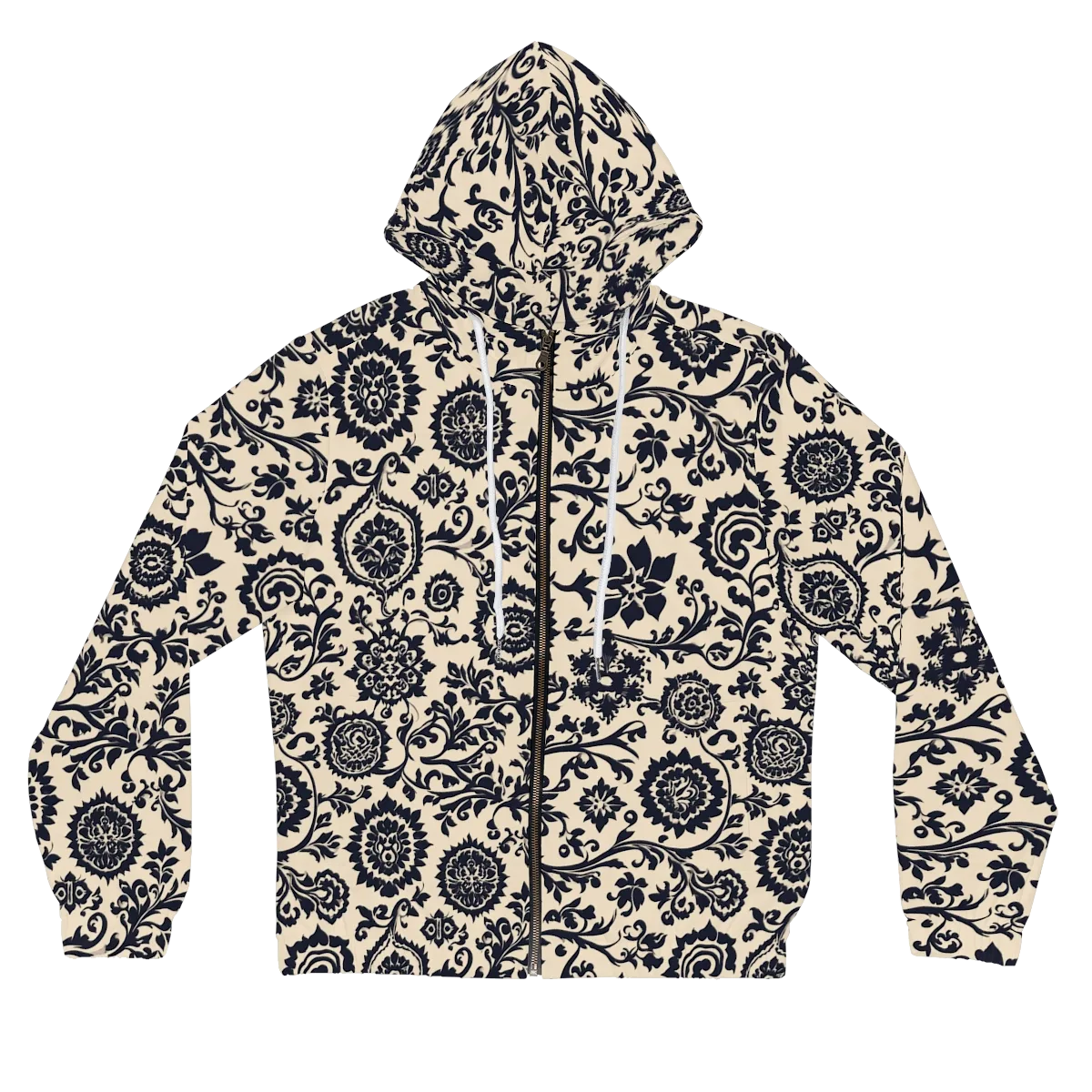 Nocturne Garland on Women's Full-Zip Hoodie — Front