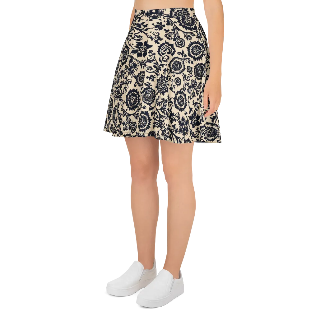 Nocturne Garland on Skater Skirt — Left