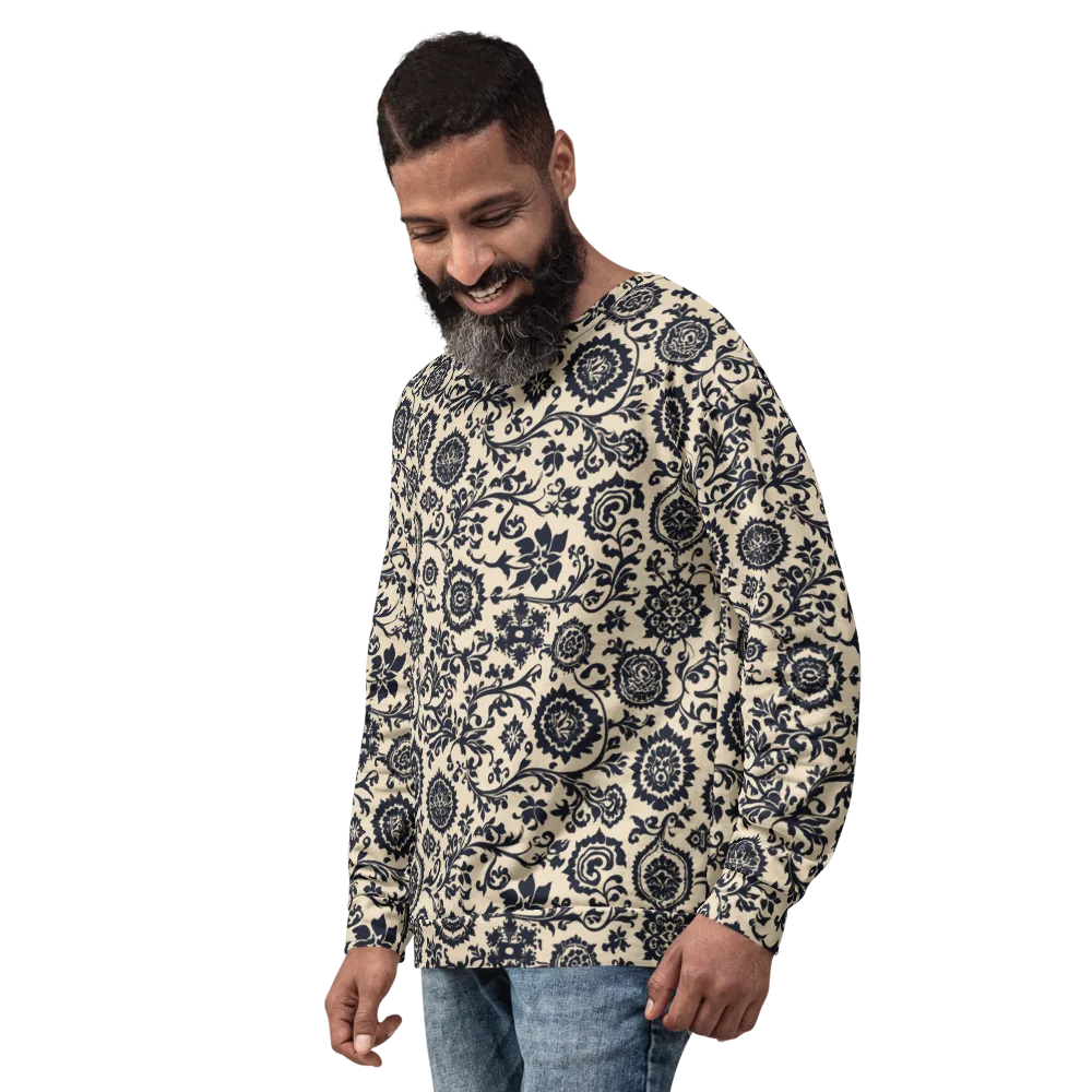 Nocturne Garland on Sweatshirt — Left Front