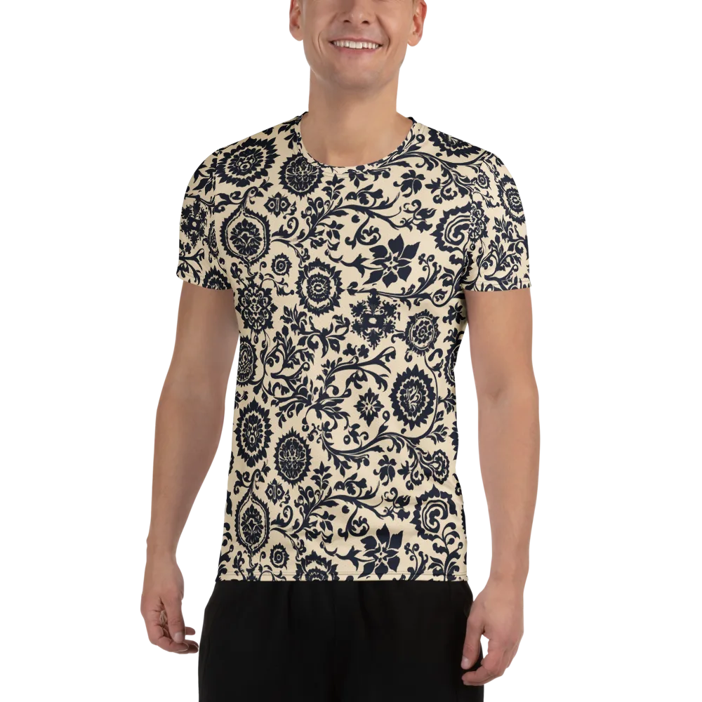 Nocturne Garland on Men's Athletic T-Shirt — Front