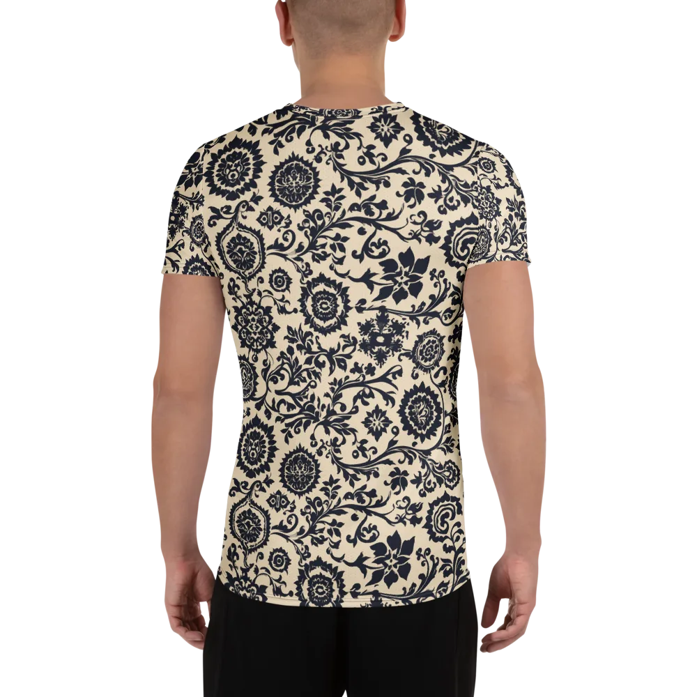 Nocturne Garland on Men's Athletic T-Shirt — Back